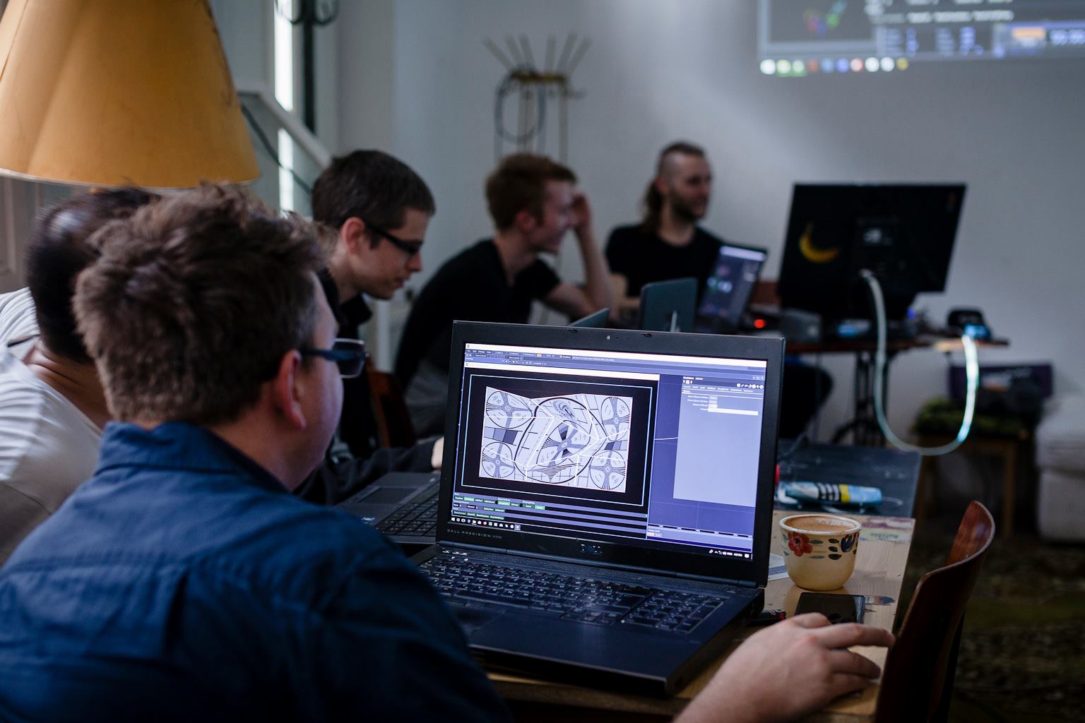 Participant working on a TouchDesigner patch during a previous workshop